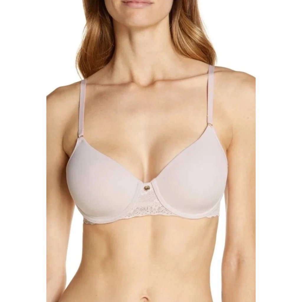 Natori 721154 Deep Blush Pink Bliss Perfection T-Shirt Bra Size 34g New $72